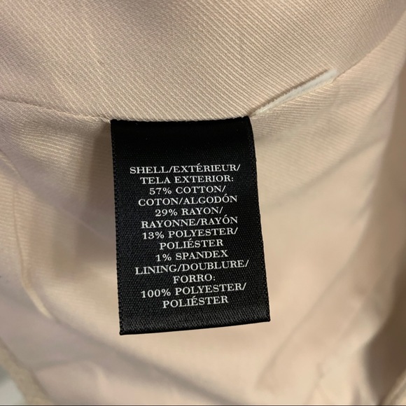 ANN TAYLOR • Lovely Lady Beige 3/4 Sleeve Petite Mini Blazer - Picture 13 of 13